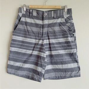 Lululemon Kahuna Shorts Golf Chino Gray Striped Mens 34 (Meas. 32W)